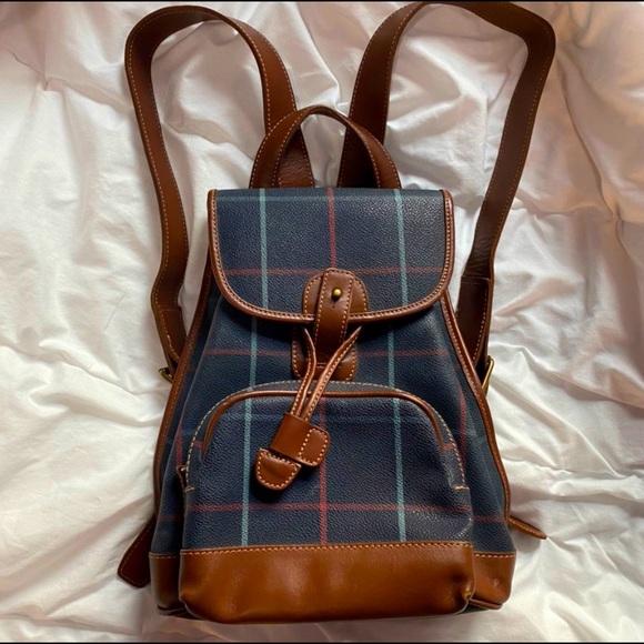 Vintage Burberry Plaid Nova Check Backpack - Picture 1 of 2